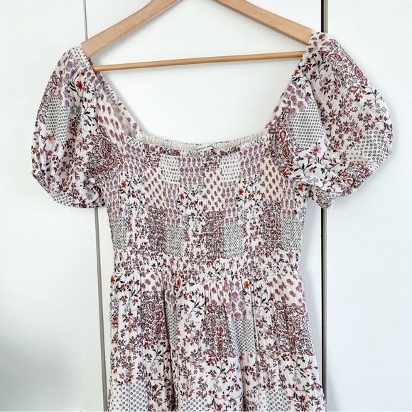 American Eagle Outfitters Smocked Floral Dress ✨ Sz S - Picture 3 of 8